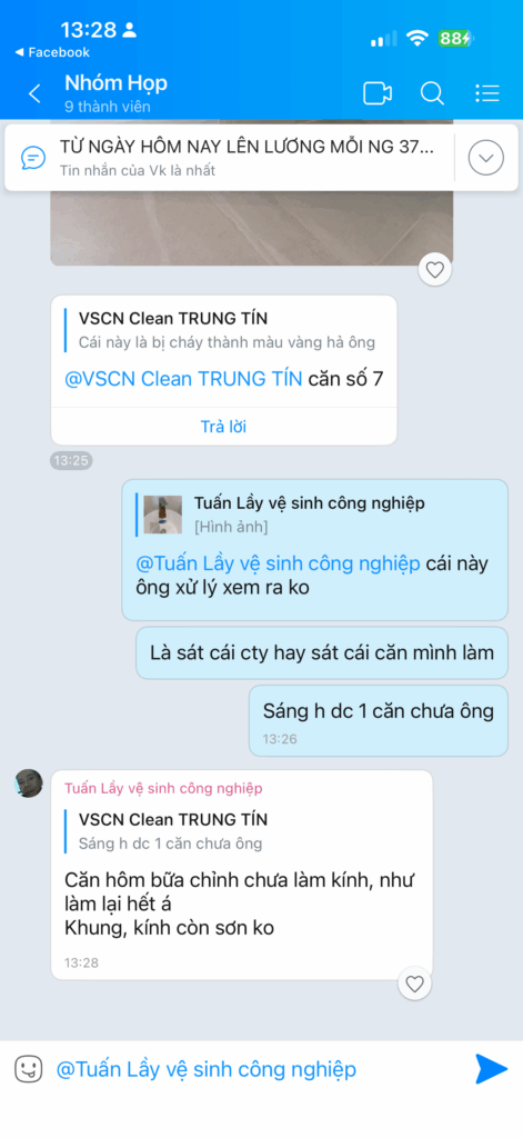 Nhân viên phải thốt lên rằng . Có biết làm vệ sinh công nghiệp ko